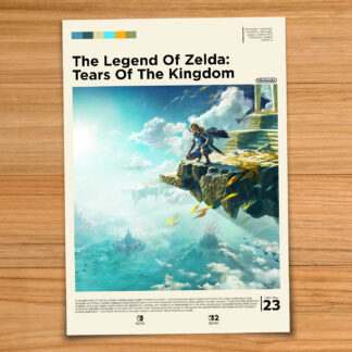 Legend of Zelda - Tears of the Kingdom Poster | Minimalist Nintendo Print | Gaming Wall Art | Nintendo Switch | A3 A4