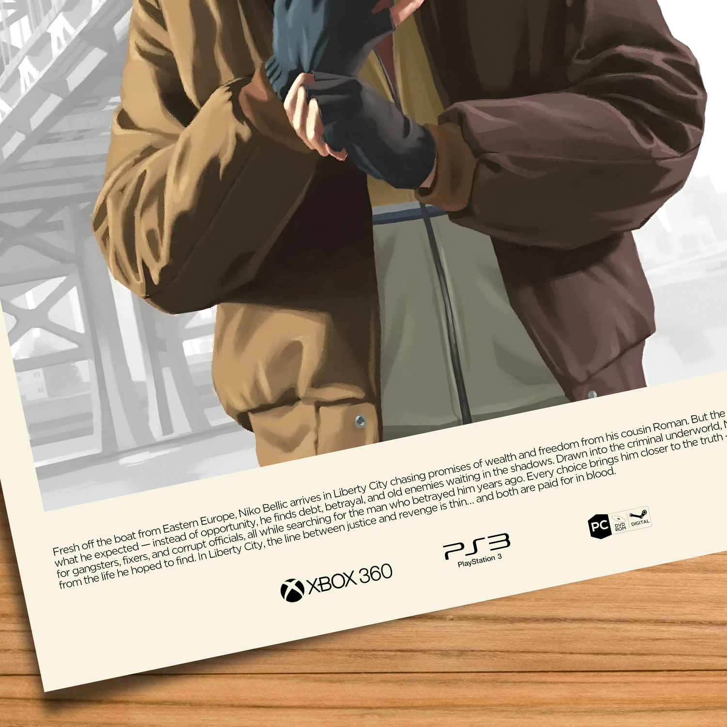 GTA 4 comic style poster