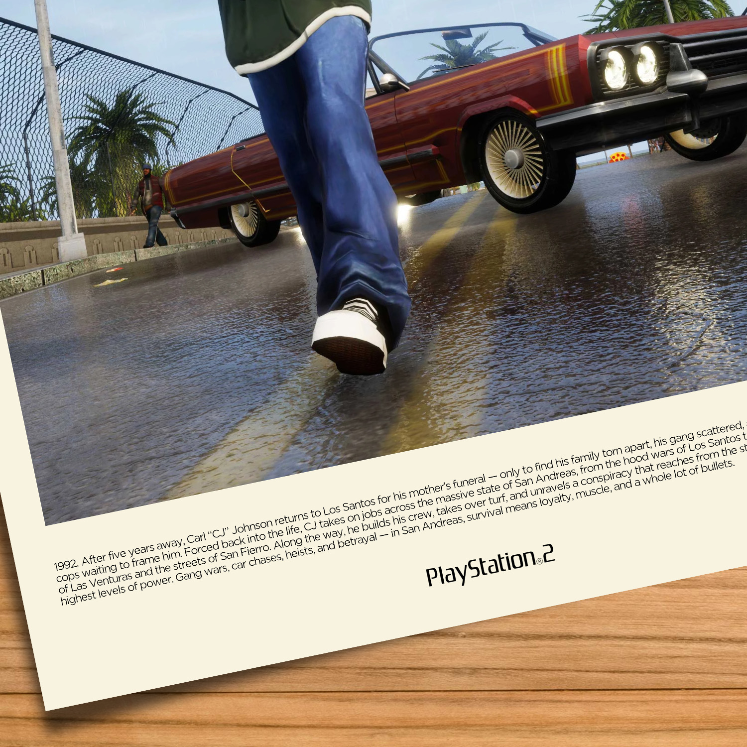 GTA San Andreas gameplay style gaming poster