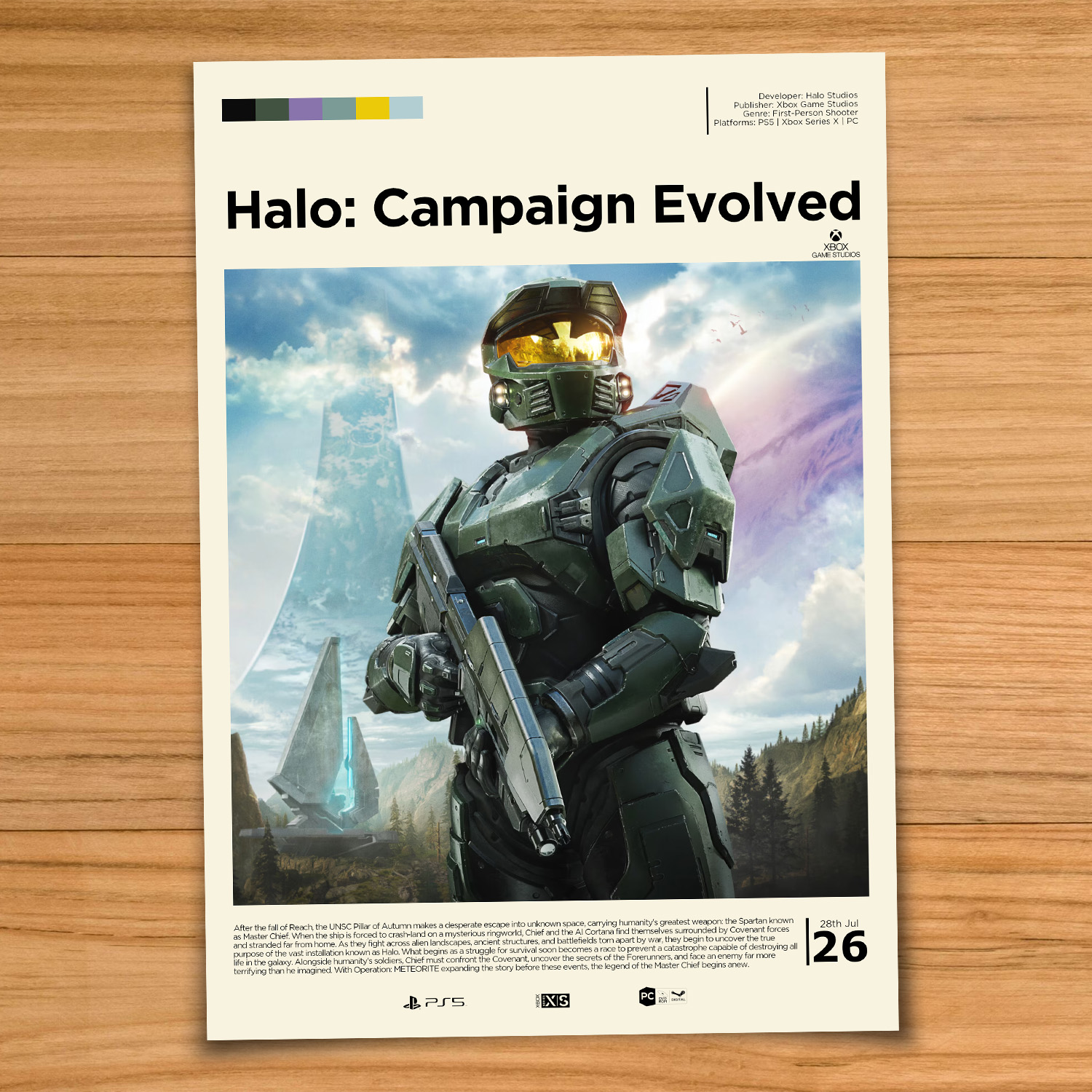 Halo Campaign Evolved gaming poster