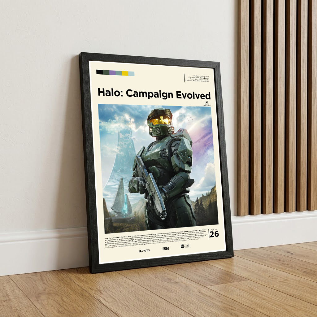 Framed Halo Campaign Evolved gaming poster