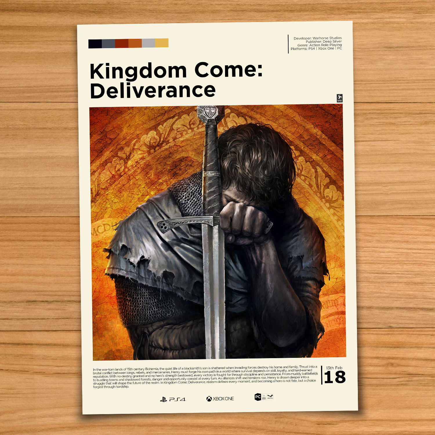 Kingdom Come Deliverance gaming poster
