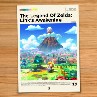 Legend of Zelda Link's Awakening gaming poster