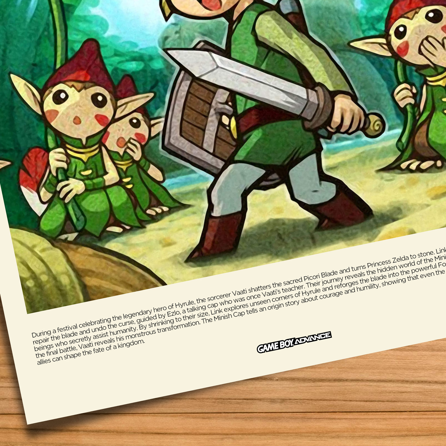 Legend of Zelda The Minish Cap gaming poster