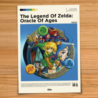 Legend of Zelda Oracle of Ages gaming poster