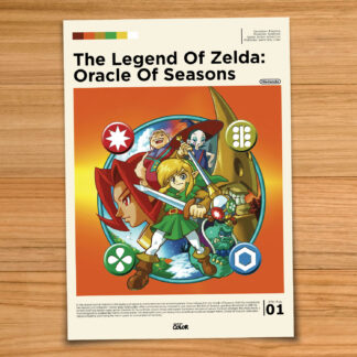 Legend of Zelda Oracle of Seasons gaming poster