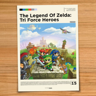 Legend of Zelda Tri Force Heroes gaming poster