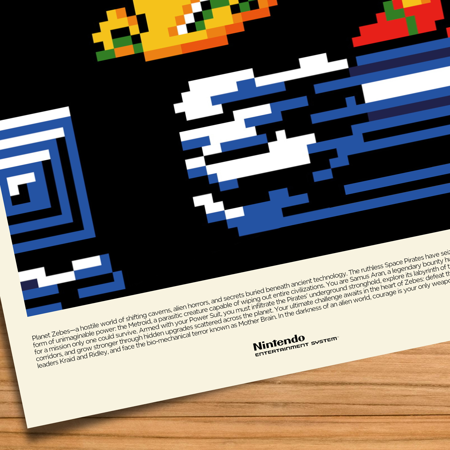 Metroid gaming print