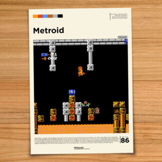 Metroid gaming print