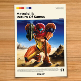 Metroid 2 gaming print