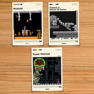 Metroid gameplay poster bundle