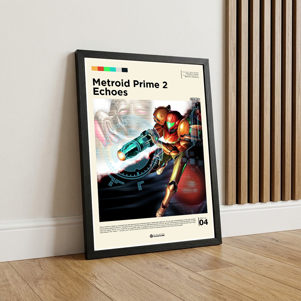 Framed Metroid Prime 2 gaming poster
