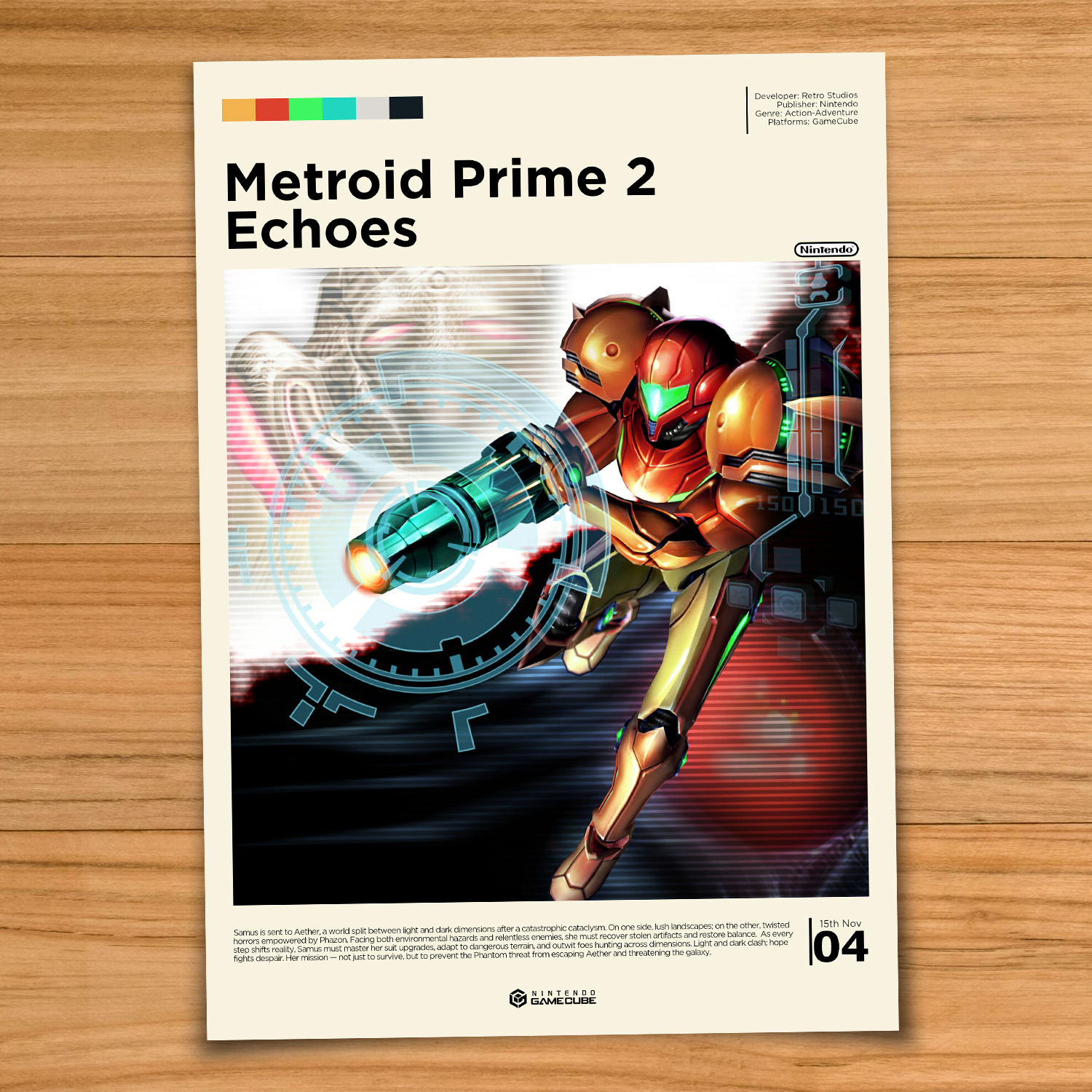 Metroid Prime 2 gaming poster