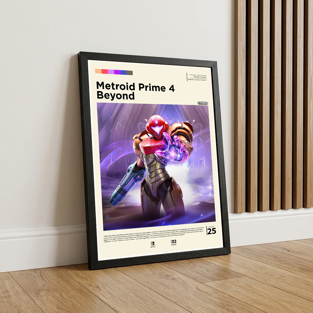 Framed Metroid Prime 4 gaming poster