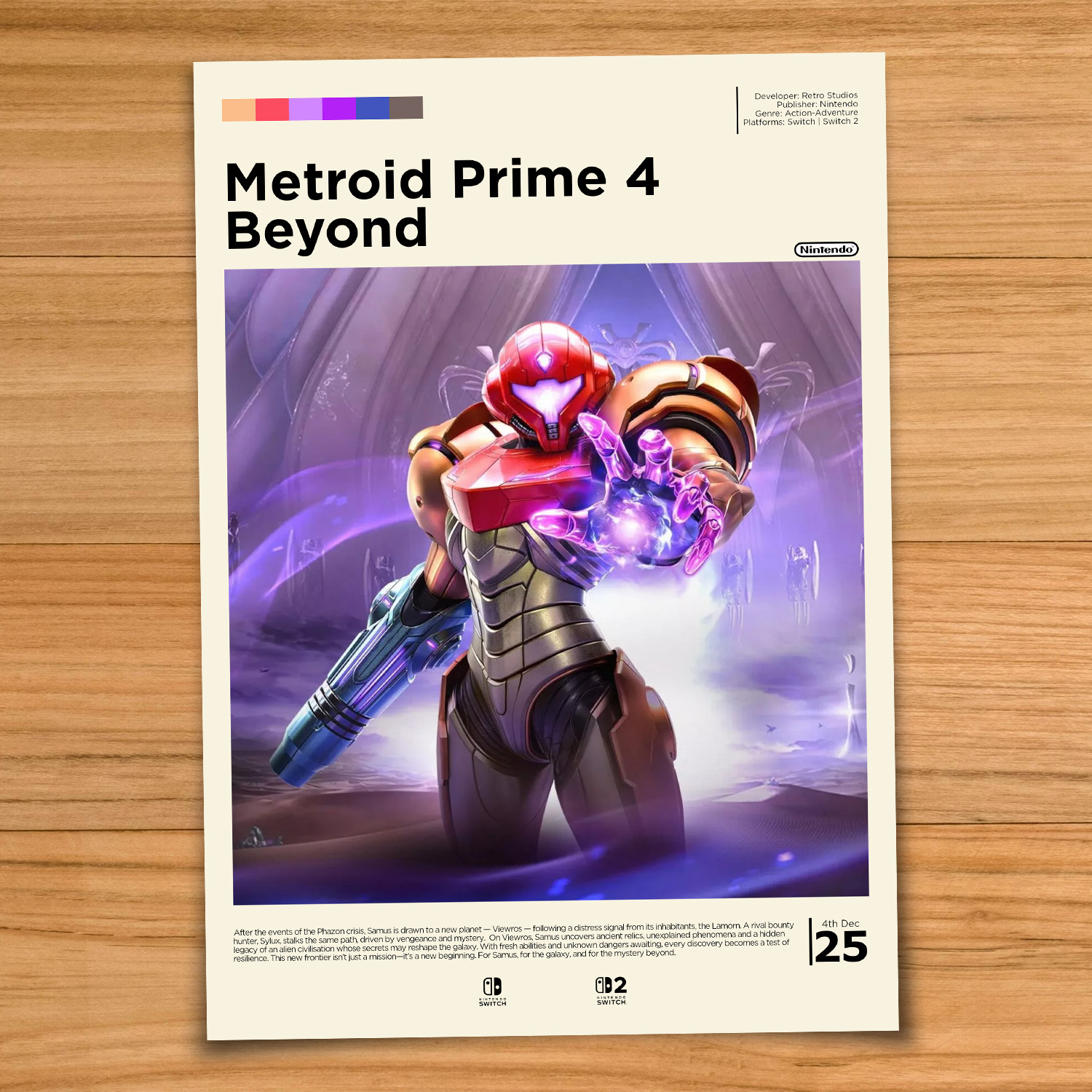 Metroid Prime 4 gaming poster