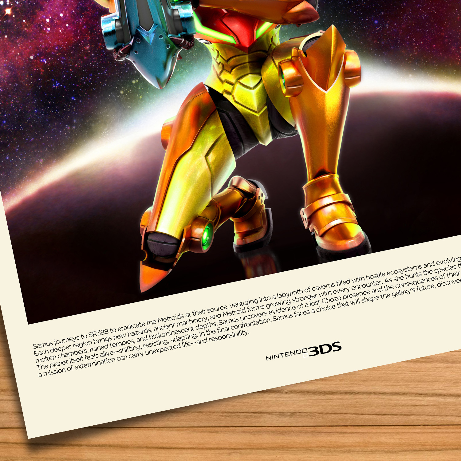 Metroid Samus Returns gaming poster