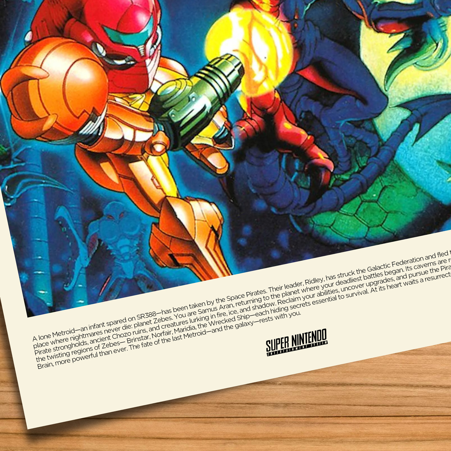 Super Metroid gaming print