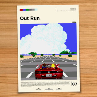 Out Run gameplay poster