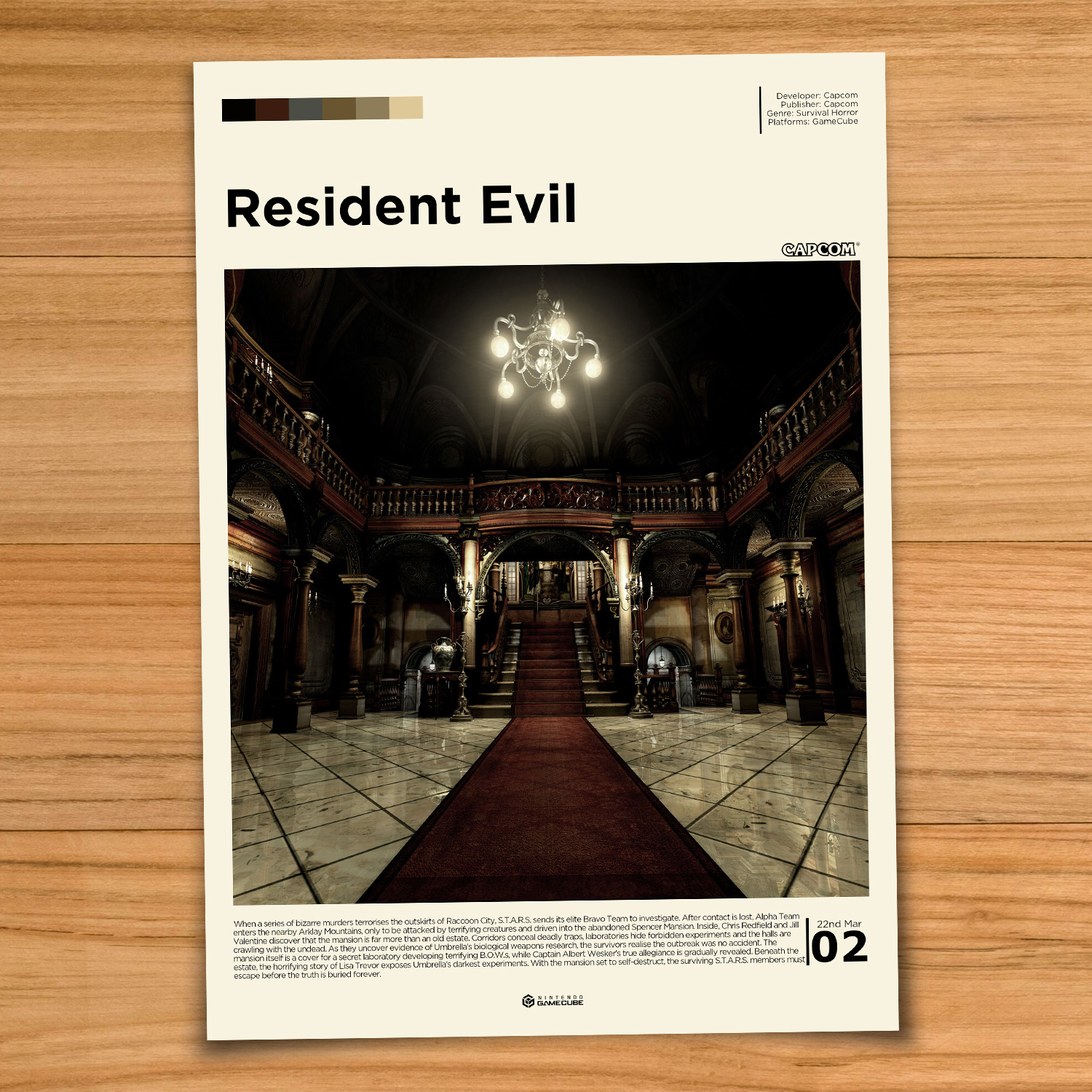 Resident Evil Remake gaming poster