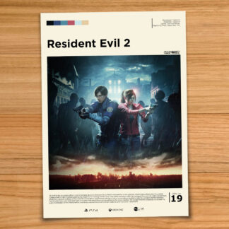 Resident Evil 2 Remake gaming poster