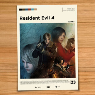 Resident Evil 4 Remake gaming poster