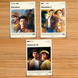 Shenmue Trilogy Poster Bundle | Shenmue 1, 2 & 3 | Gaming Wall Art | A3 A4