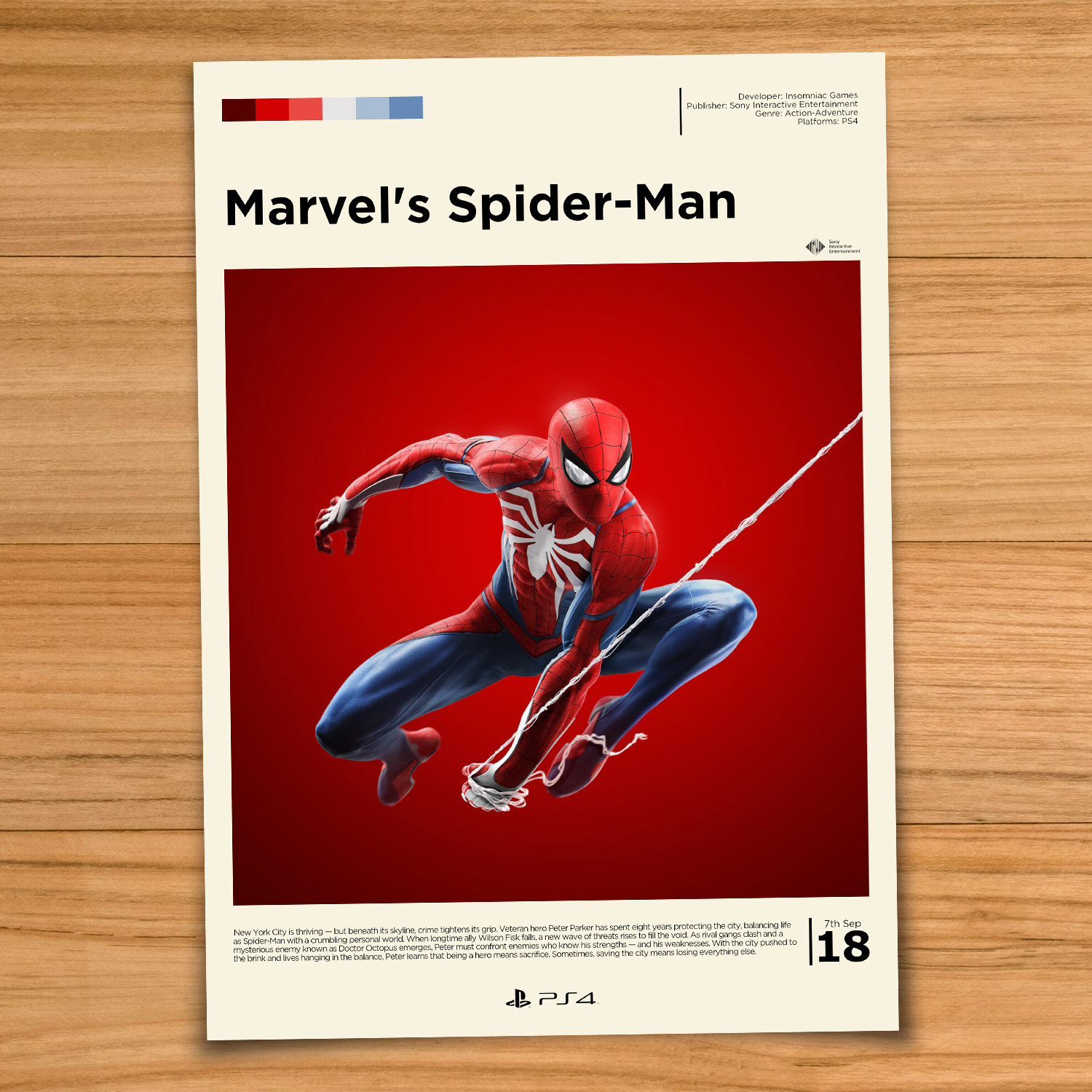 Marvel's Spider-Man gaming poster