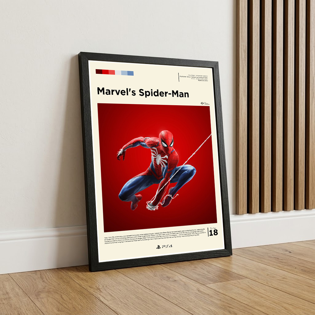 Framed Marvel's Spider-Man gaming poster