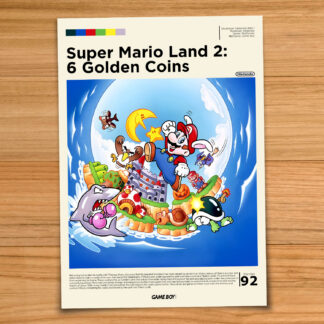 Super Mario Land 2 gaming poster