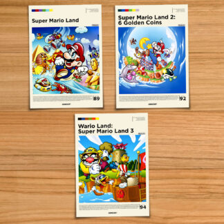Super Mario Land gaming poster set