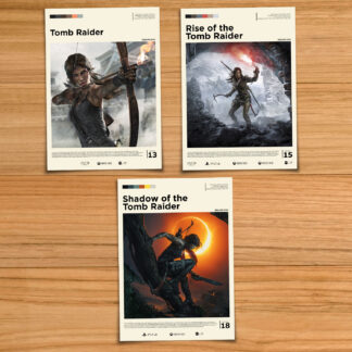 Tomb Raider Survivor Trilogy poster set