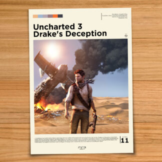 Uncharted 3 gaming poster