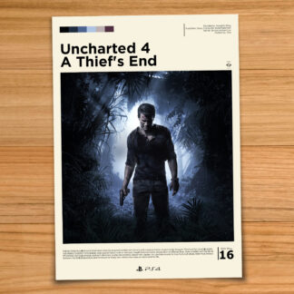 Uncharted 4 gaming poster