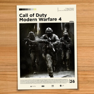 Call of Duty Modern Warfare 4 gaming poster