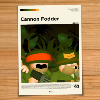 Cannon Fodder gaming poster