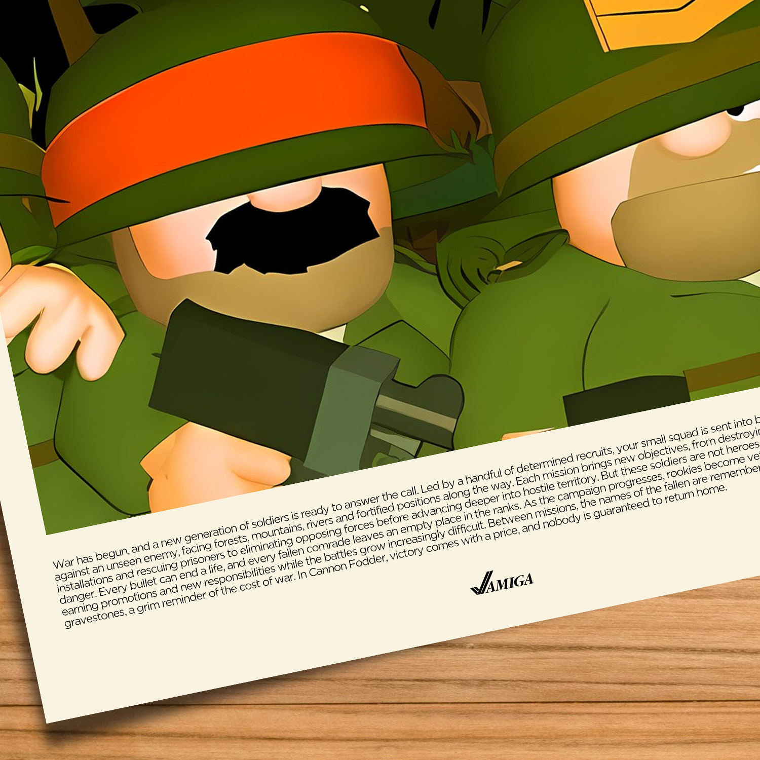Cannon Fodder gaming poster