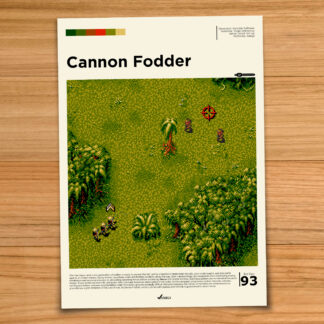 Cannon Fodder gaming poster