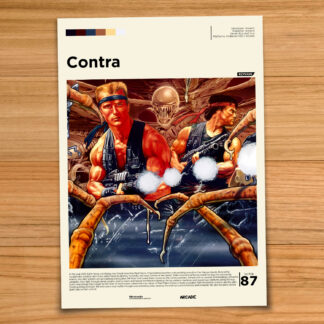 Contra arcade game poster