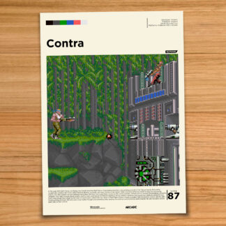 Contra arcade game poster