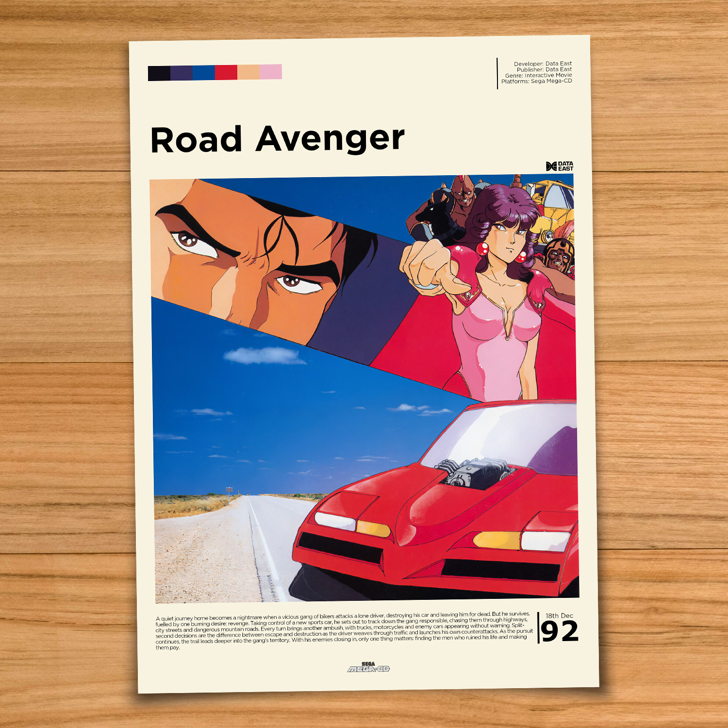 Road Avenger gaming poster