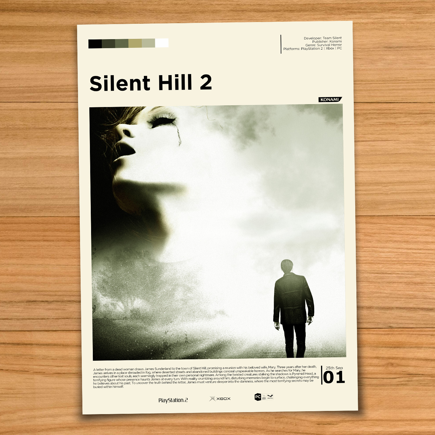 Silent Hill 2 gaming poster
