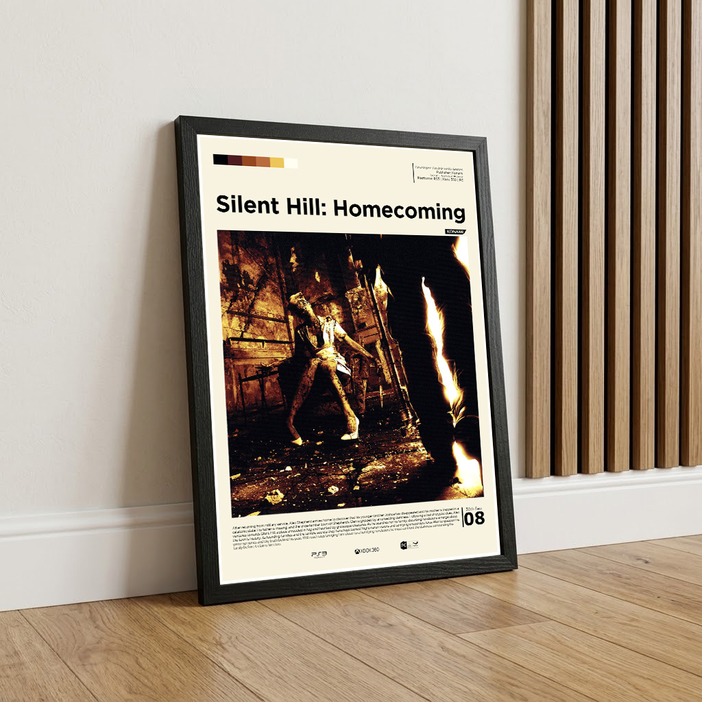 Silent Hill Homecoming framed gaming poster