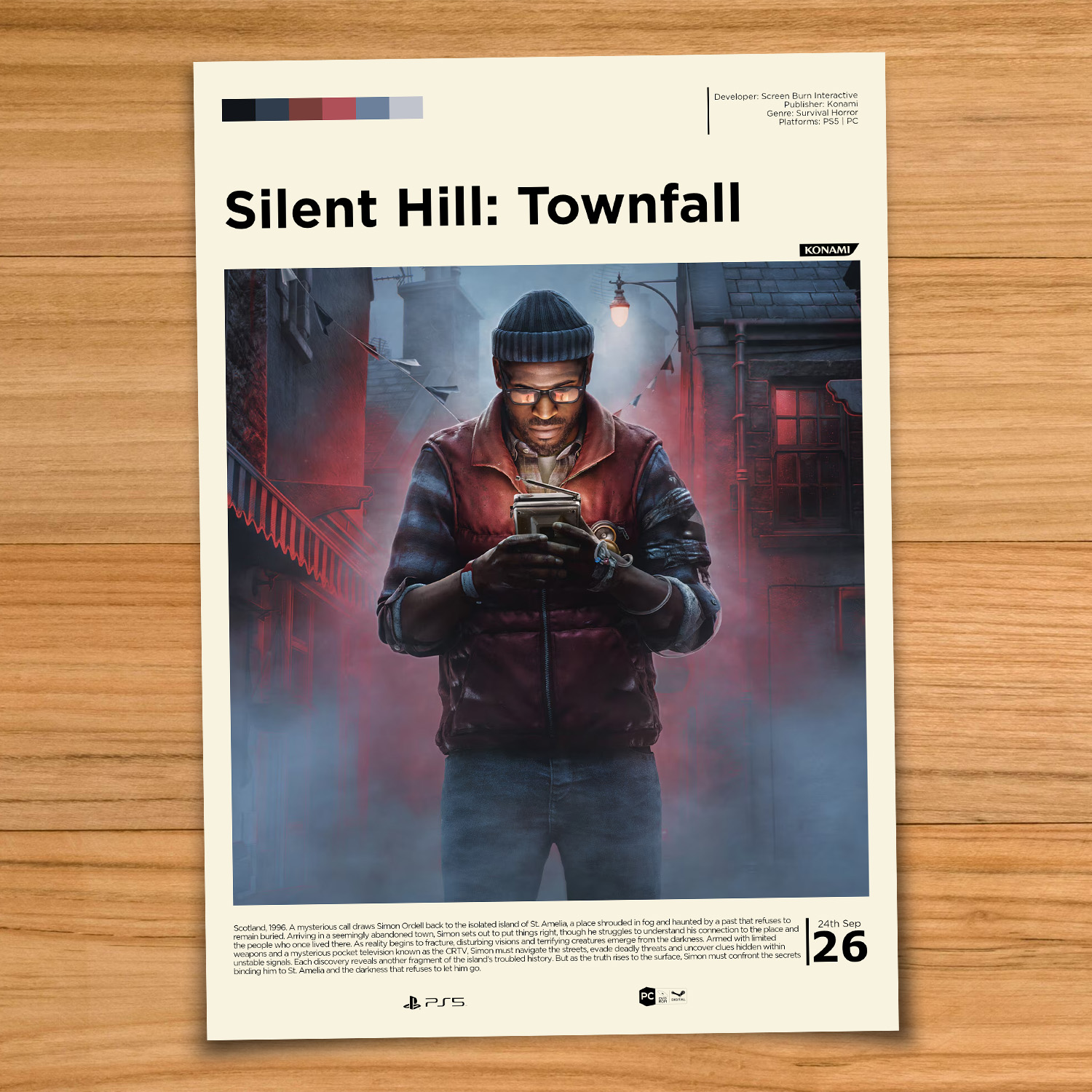 Silent Hill Townfall gaming poster