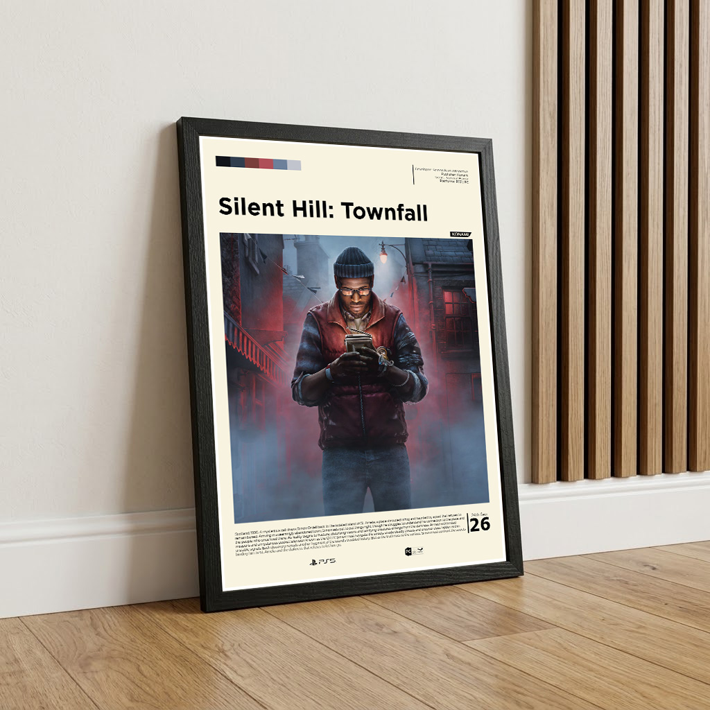 Silent Hill Townfall framed gaming poster